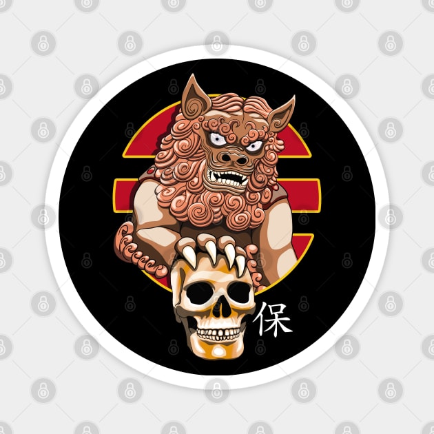 Chinese Guardian Lion | Foo Dog Magnet by TMBTM